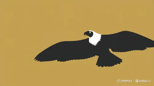 Andean Condor Flight in Minimalist Animation – AI Generated Video | Hailuo AI