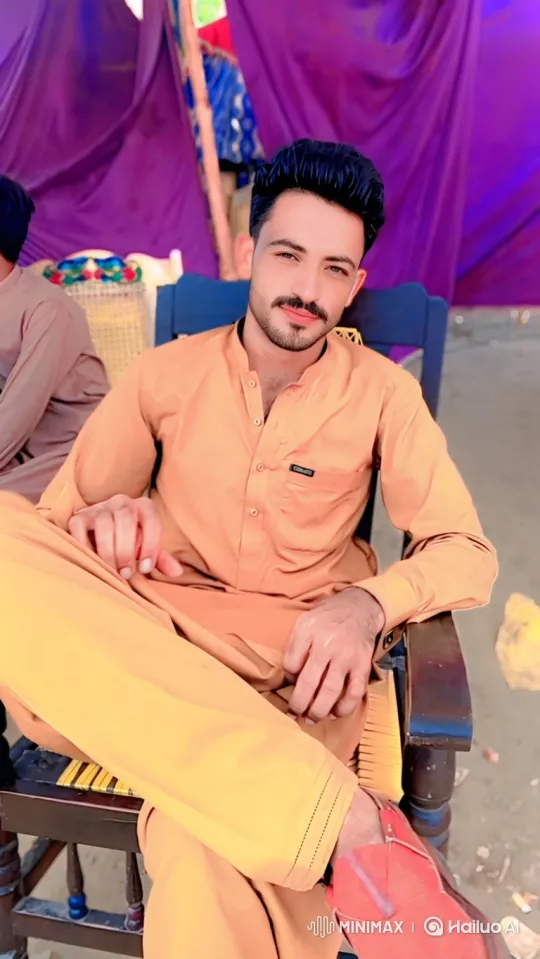 Young Man in Yellow Clothing with Companion in Tent Setting – AI Generated Video | Hailuo AI