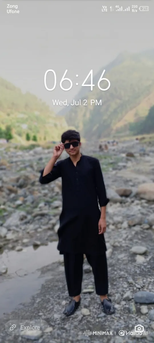Young Man Drives Lamborghini Veneno Away from Village Wall – AI Generated Video | Hailuo AI