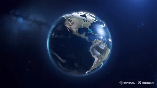 Futuristic Knife Slices Crystal Earth, Revealing Core – AI Generated Video | Hailuo AI