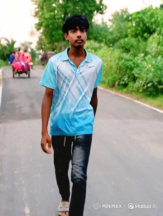 Young Man's Solitary Walk in Rural Scenery – AI Generated Video | Hailuo AI