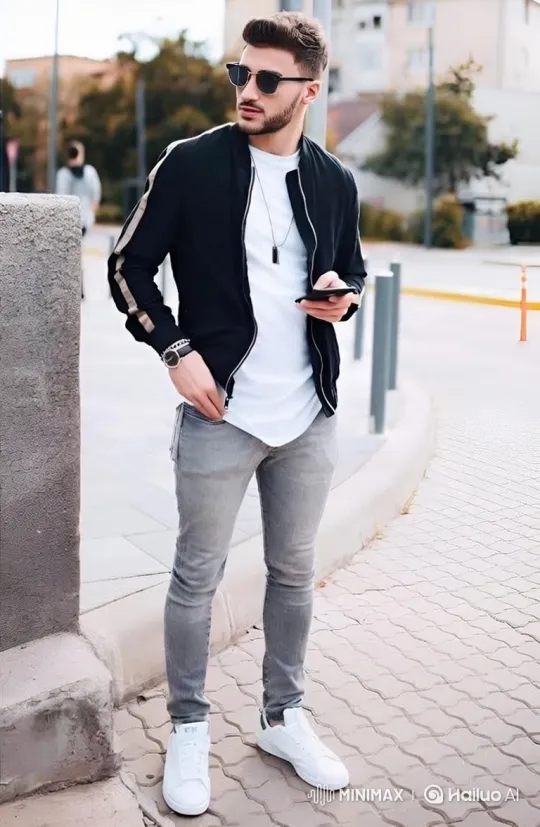 Stylish Man Rides Away on Honda Motorcycle – AI Generated Video | Hailuo AI