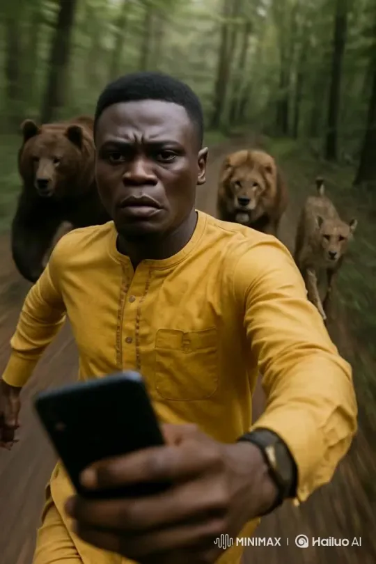 Wildlife Pursuit in the Forest – AI Generated Video | Hailuo AI
