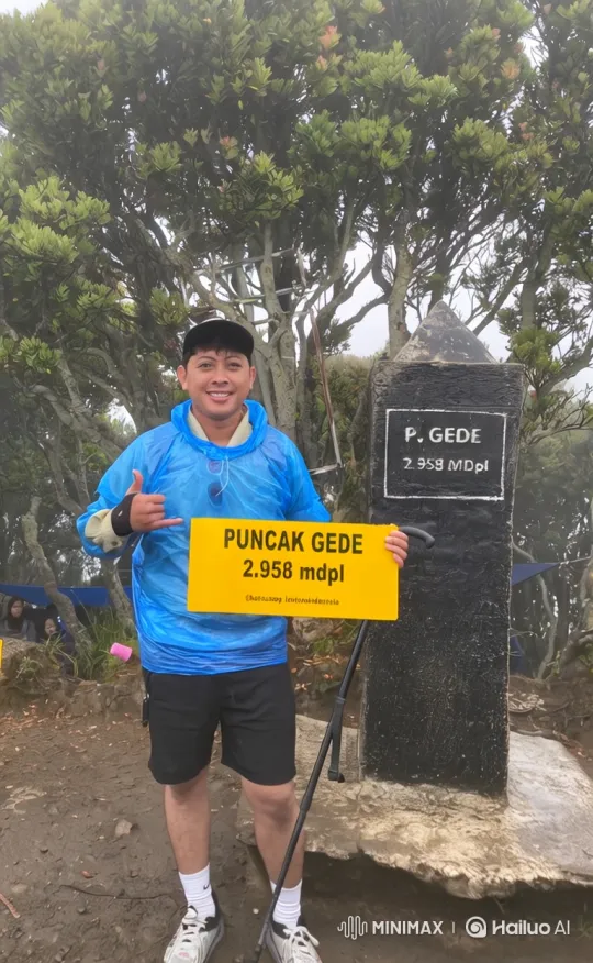 Summit of Mount Gede to Panoramic View of Earth – AI Generated Video | Hailuo AI