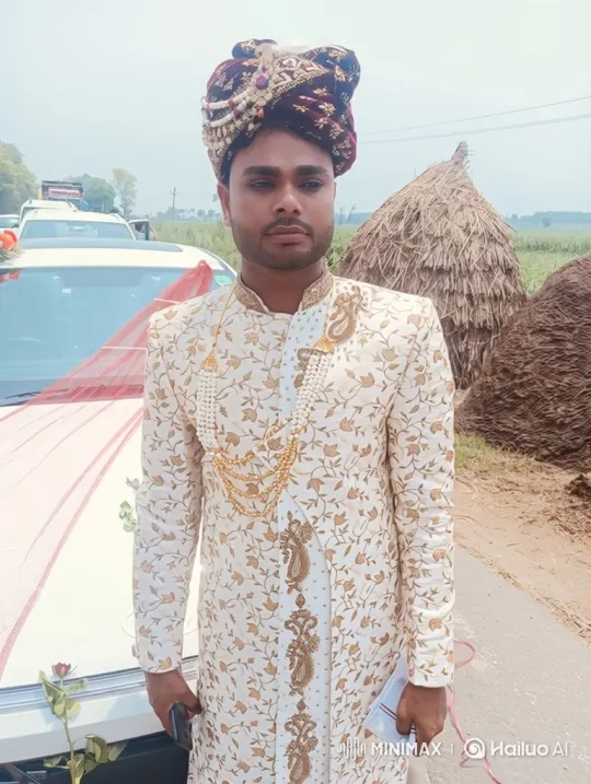 Young Man in Ornate Attire Contemplates Quietly – AI Generated Video | Hailuo AI
