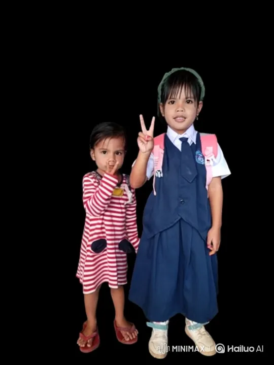 Young Sisters Share Tender Moment of Sibling Love – AI Generated Video | Hailuo AI