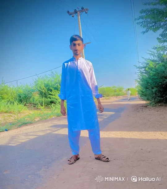 Man Meets Luxury: Lamborghini Veneno on Rural Road – AI Generated Video | Hailuo AI