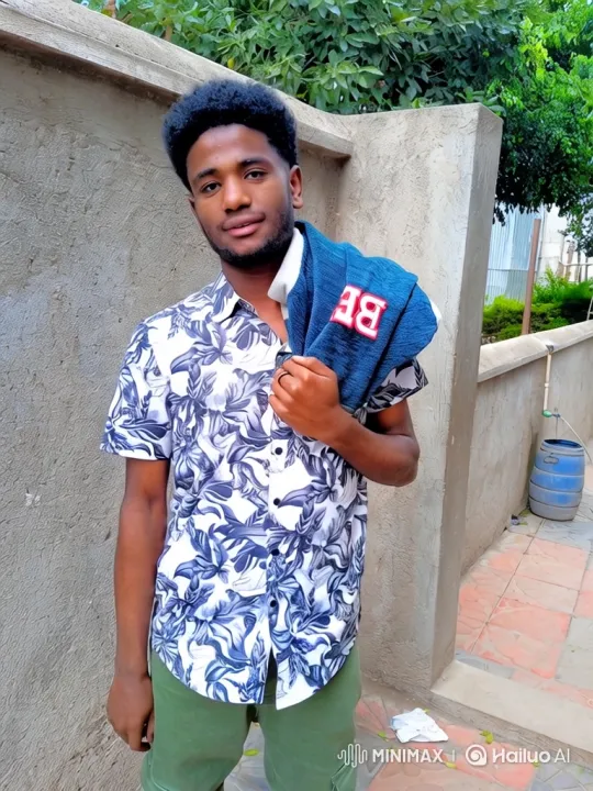 Young Man in Floral Shirt Walks and Converses with Suited Companion – AI Generated Video | Hailuo AI