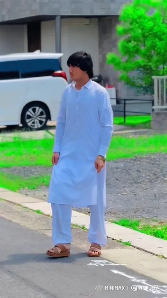 Young Man in White Suit Gets into Lamborghini Veneno – AI Generated Video | Hailuo AI