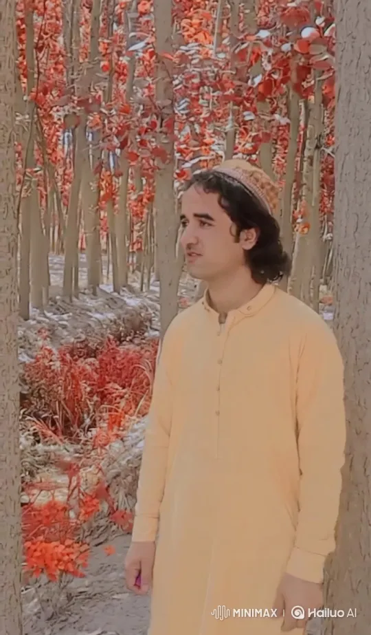 Young Man in Red Forest: A Cinematic Journey – AI Generated Video | Hailuo AI