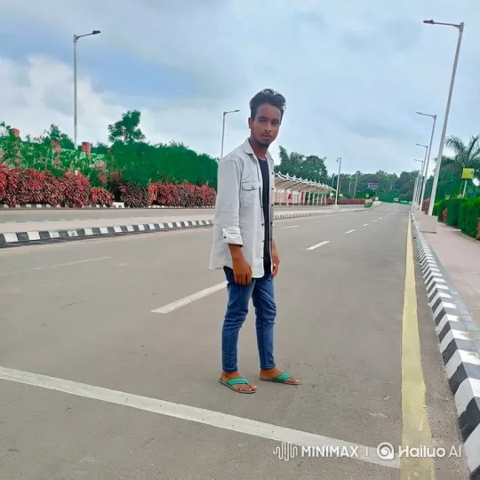 Young Man Walking Down Deserted Road in Calm Demeanor – AI Generated Video | Hailuo AI