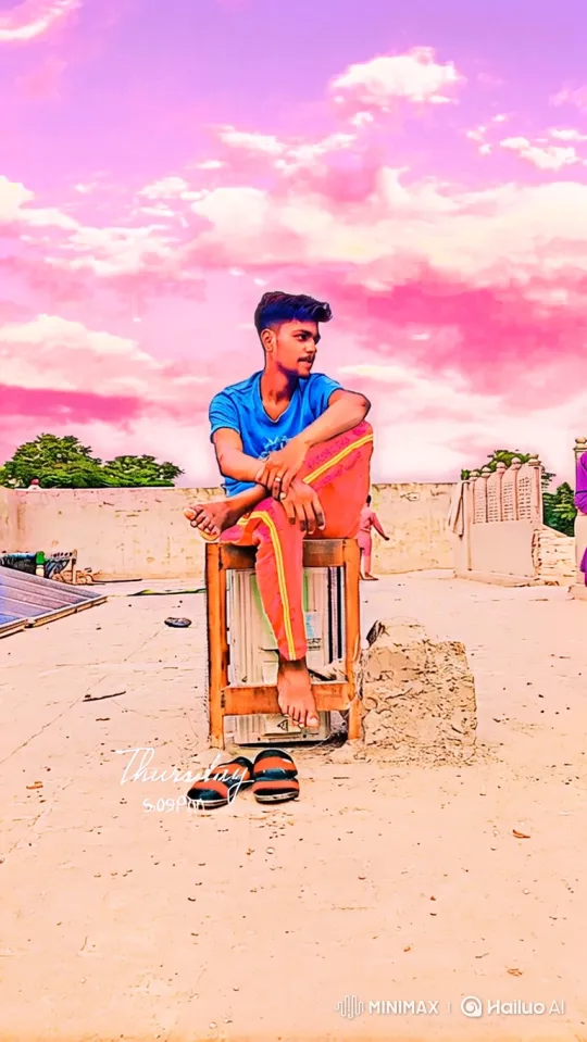 Young Man on Rooftop: A Cinematic Journey – AI Generated Video | Hailuo AI