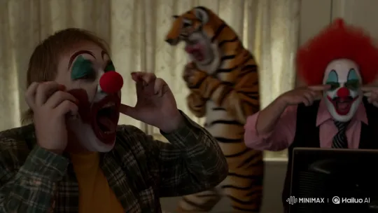Clowns Mishandle Computers in CivitAi Office – AI Generated Video | Hailuo AI
