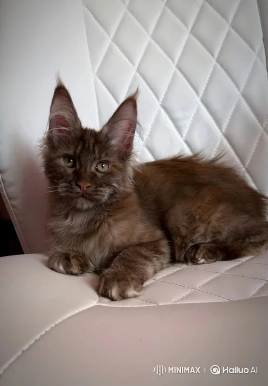 Regal Maine Coon Kitten Smirks and Waves – AI Generated Video | Hailuo AI