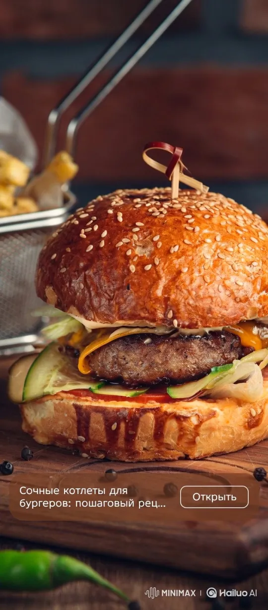 Dancing Burger with Animated Ingredients – AI Generated Video | Hailuo AI