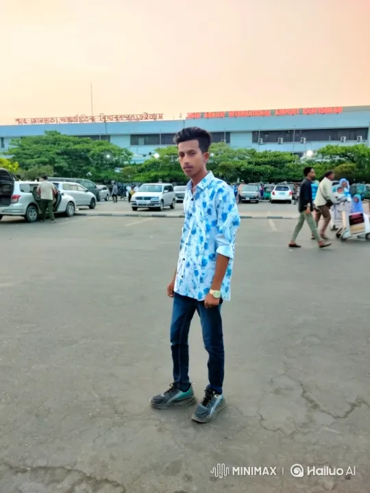 Young Man Boards a Rolls-Royce in Airport Parking Lot – AI Generated Video | Hailuo AI