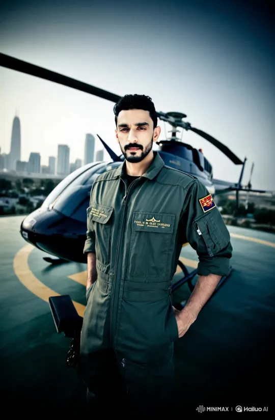 Helicopter Pilots' True Faces Revealed in Local City – AI Generated Video | Hailuo AI