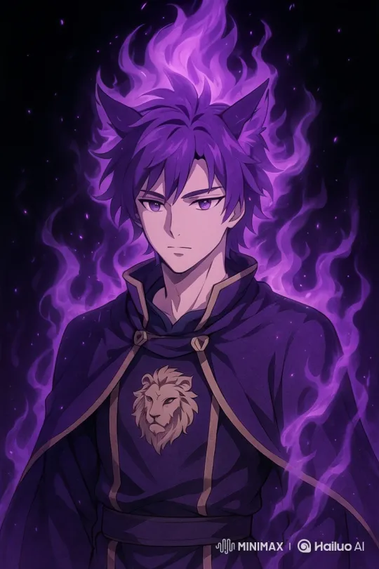 Purple-haired Dancer with Flame Aura Performs Energetic Routine – AI Generated Video | Hailuo AI