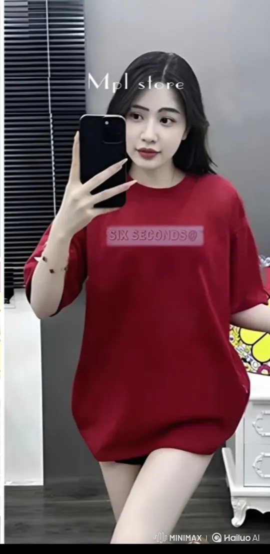 Young Woman Captures Serene Mirror Selfie – AI Generated Video | Hailuo AI