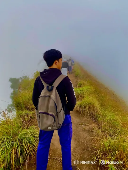 Mountain Hikers' Journey to Earth from Space Panorama – AI Generated Video | Hailuo AI