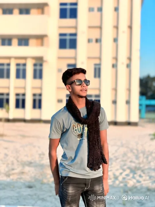 Young Man Walks Outdoors with Tracking Camera Shot – AI Generated Video | Hailuo AI