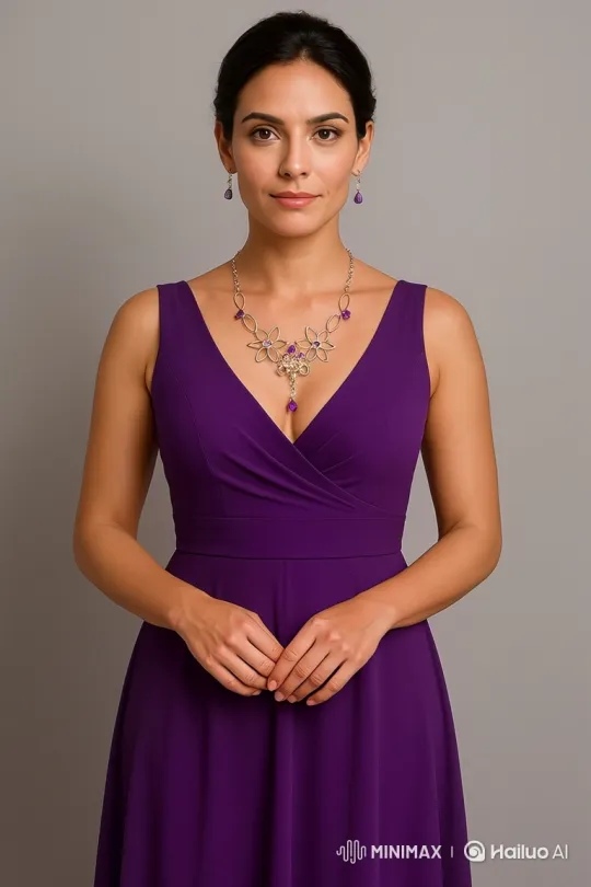 Elegant Woman Appreciates Her Jewelry in Mirror – AI Generated Video | Hailuo AI