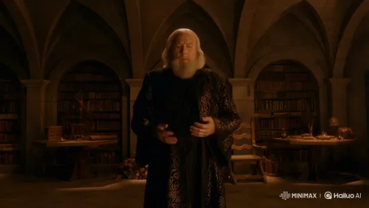 Wizard Casts Mighty Fire Spell in Ancient Chamber – AI Generated Video | Hailuo AI