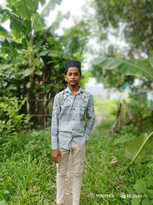 Boy Stands Still in Lush Landscape, Captures Tranquility – AI Generated Video | Hailuo AI