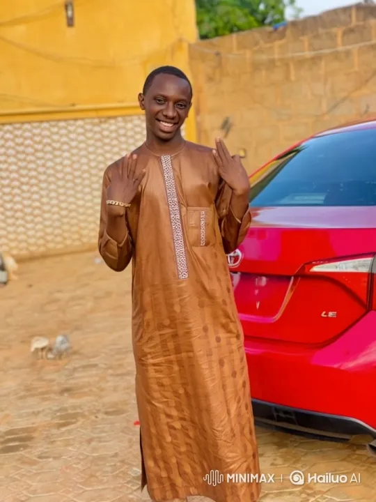 Traditional-Dressed Person Enters Red Car, Followed by Luxury Car – AI Generated Video | Hailuo AI