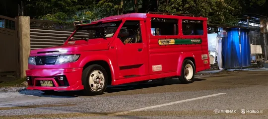 Custom Red Vehicle Transforms with Active Suspension – AI Generated Video | Hailuo AI