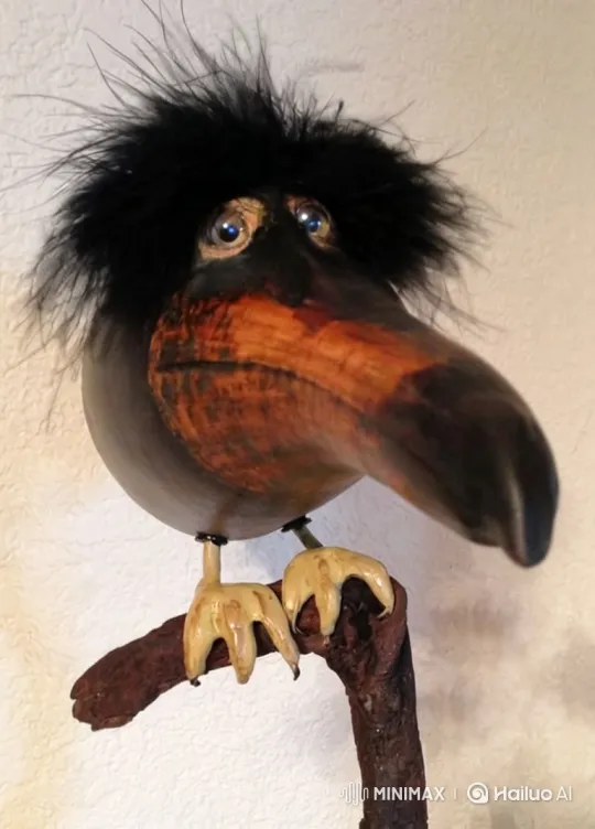Puppet Bird Video: Static to Chaotic Jumps – AI Generated Video | Hailuo AI