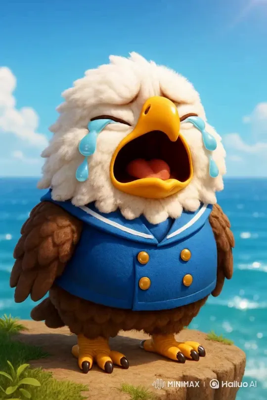 Eagle's Graceful Hunt Over the Ocean – AI Generated Video | Hailuo AI