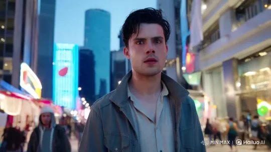 Young Man with Purpose in Urban Setting – AI Generated Video | Hailuo AI