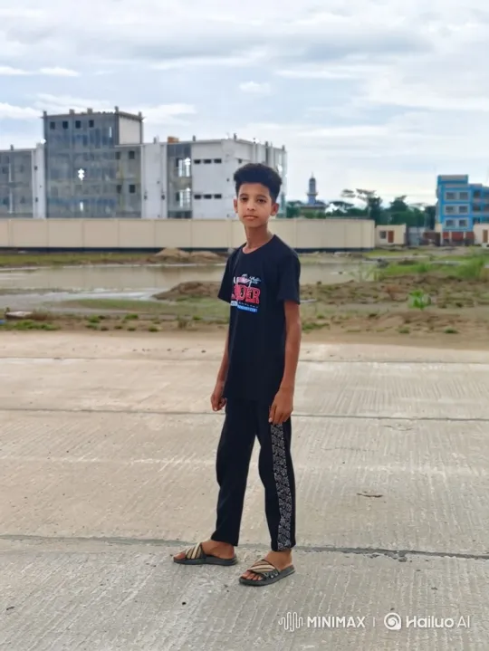 Young Boy Flees from Man in Desolate Setting – AI Generated Video | Hailuo AI