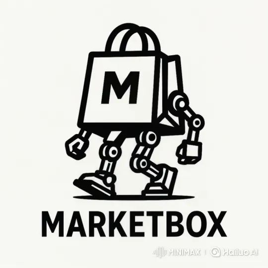 MARKETBOX Animation: Robot Shopper Collects Items – AI Generated Video | Hailuo AI
