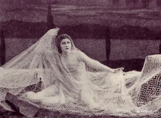 Woman Struggles to Escape Entanglement in Fishing Net – AI Generated Video | Hailuo AI