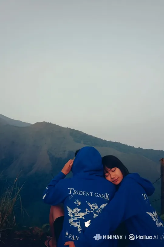 Couple on Mountain Summit to Earth from Space Panorama – AI Generated Video | Hailuo AI