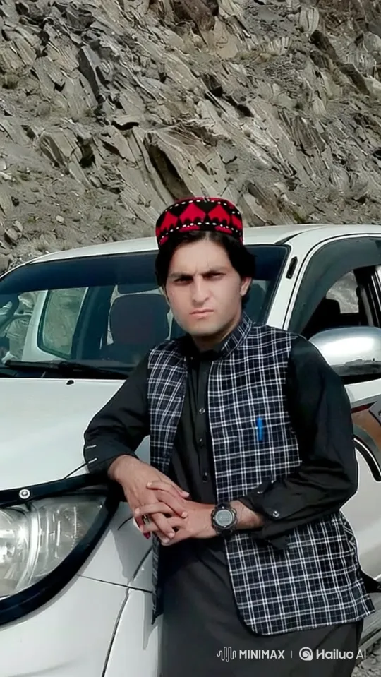 Young Man in Red Hat Climbs Into Jeep on Mountain Road – AI Generated Video | Hailuo AI