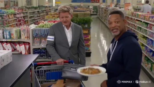 Gordon Ramsay Surprised by Will Smith at Walmart – AI Generated Video | Hailuo AI
