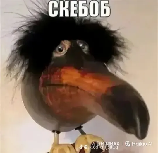 Bird-like Creature Writes "gooning = good" Amidst Agitated Pigeons – AI Generated Video | Hailuo AI