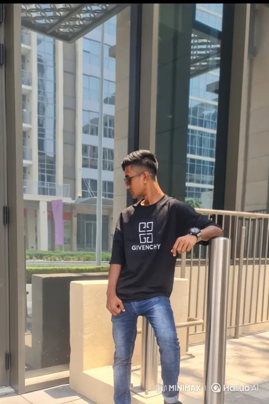 Young Man in Urban Plaza: A Day in the City – AI Generated Video | Hailuo AI