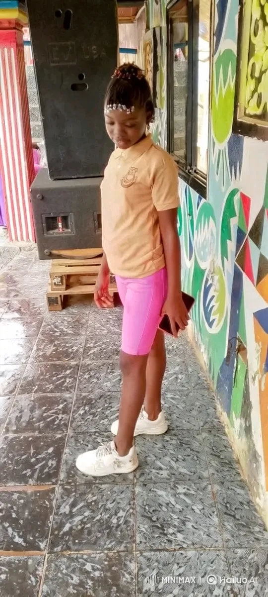 Young Girl on Patio with Tracking Camera Shot – AI Generated Video | Hailuo AI