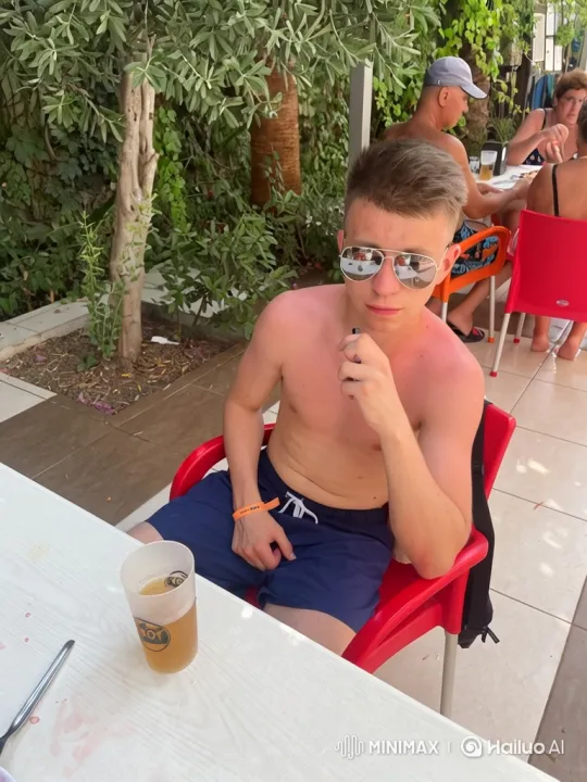 Young Man Detained by Russian Police on Patio – AI Generated Video | Hailuo AI