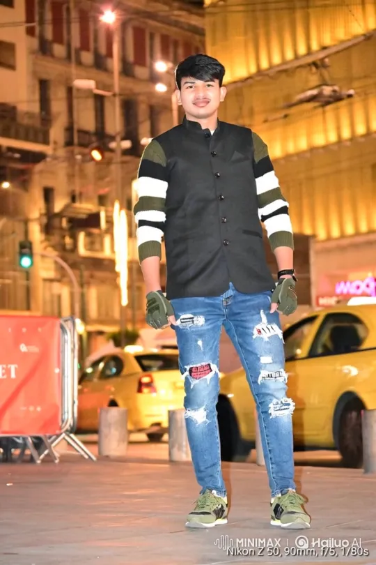 Young Man Boards Rolls-Royce in City Night Scene – AI Generated Video | Hailuo AI