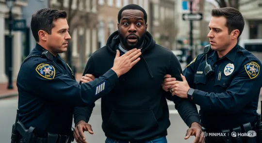 Police Officer Slaps Restrained Black Man – AI Generated Video | Hailuo AI