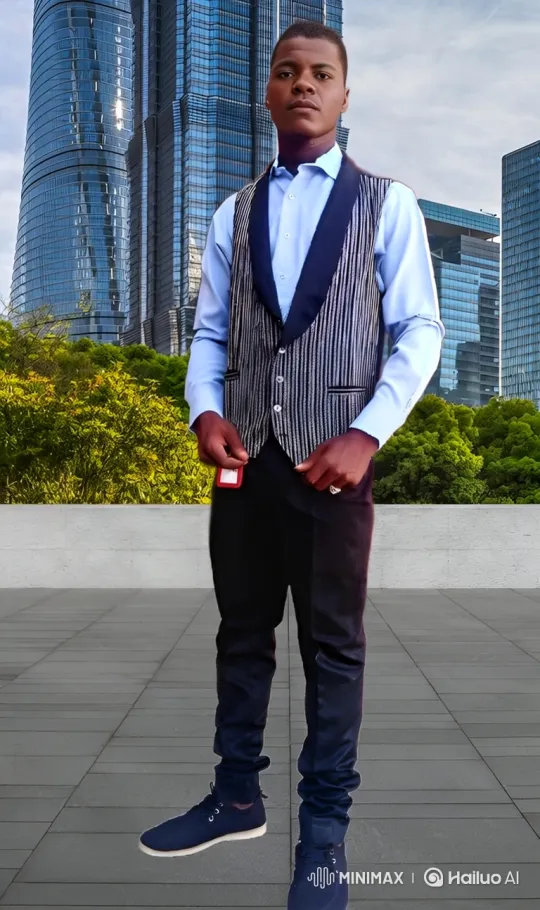 Young Man Prepares to Pilot Helicopter in Cityscape – AI Generated Video | Hailuo AI