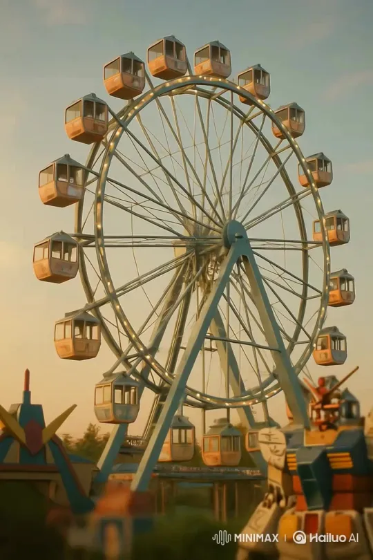 Gundam Theme Park: A World of Cool Mechas and Giant Gundams – AI Generated Video | Hailuo AI