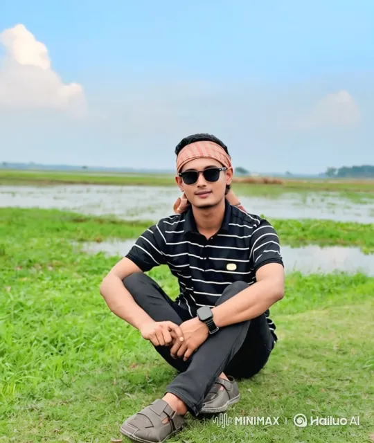 Tranquil Man in Serene Landscape with Gentle Smile – AI Generated Video | Hailuo AI