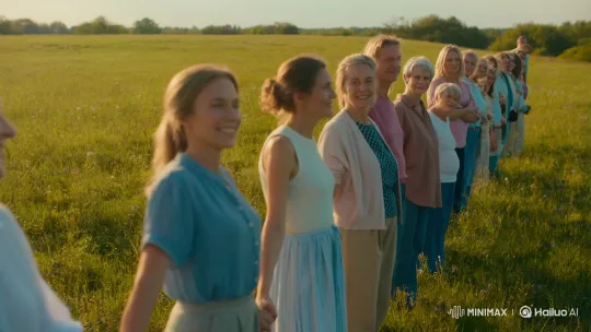 Diverse Group Celebrates Unity in Serene Meadow – AI Generated Video | Hailuo AI