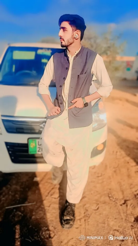 Young Man in Casual Outfit Prepares to Enter White Car – AI Generated Video | Hailuo AI